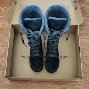 Timberland Women's Black Winter Boots Faux Fur, Leather And Waterproof